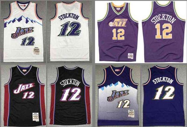

basketball jerseys john stockton jersey, Black