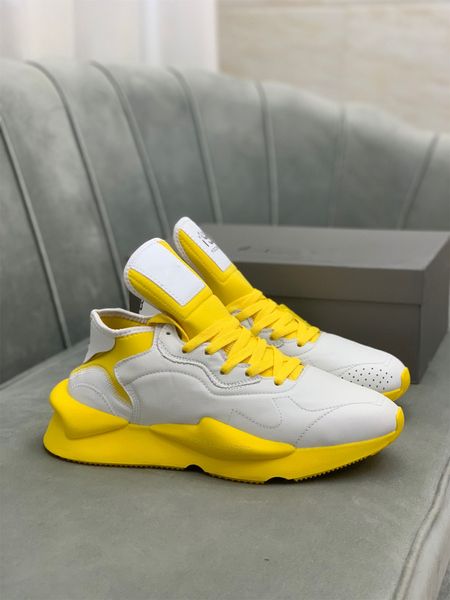 Top vendita 2021 di alta qualità Y3 Kaiwa Giallo Scarpe Chunky Yohji Scarpe Notizie Moda Uomo Core Nero Bianco Rosso Casual Sneakers Scarpe da ginnastica