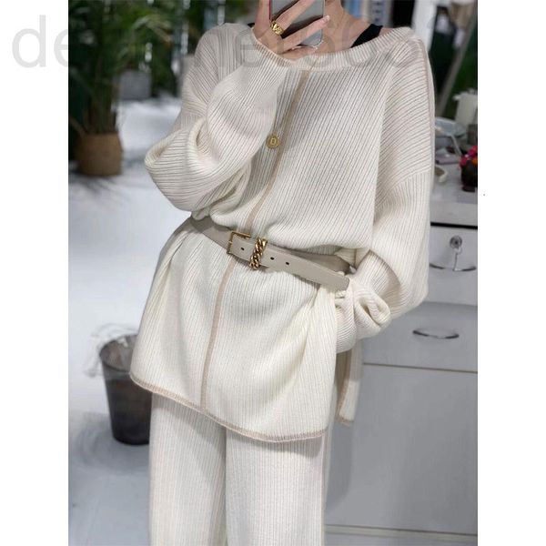 

two piece dress designer 8082# early autumn women's clothing temperament goddess fashion leisure sports two-piece suit wddp, White