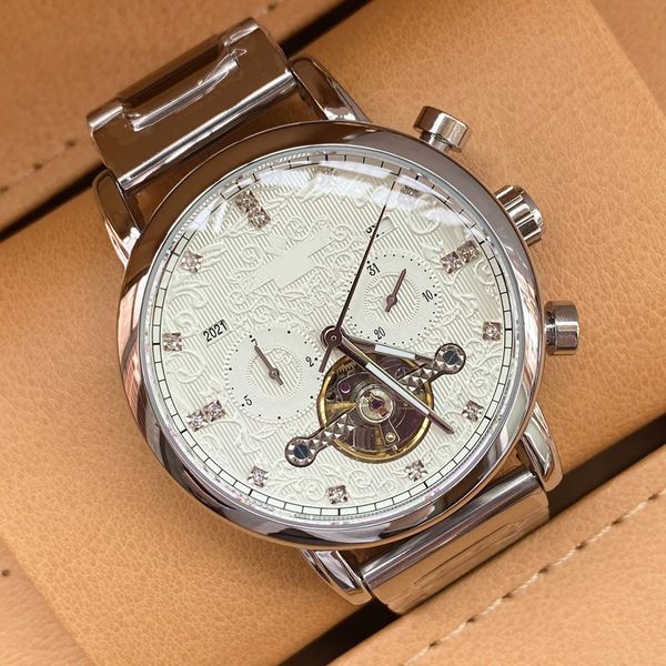 

mechanical watch big flywheel dynamic watch 100 fashion belt men tt