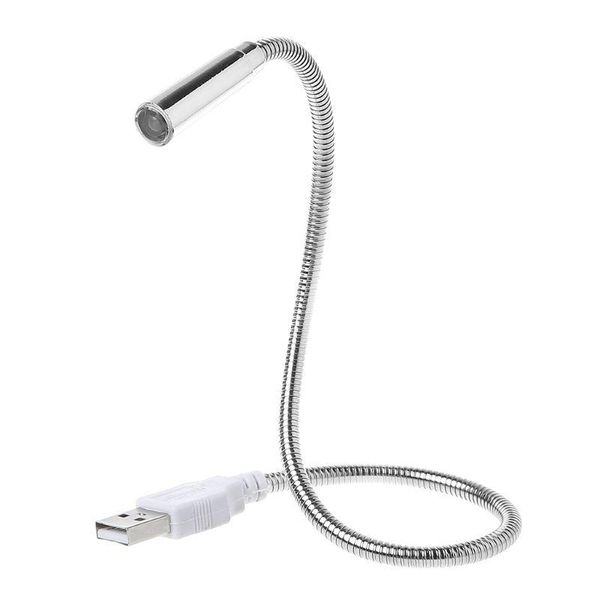 Tischlampen Flexible Lichttastaturlampe wiederaufladbar einstellbare Schlauch Nachtbeleuchtungsstecker für PC Computer Desktop Booktable