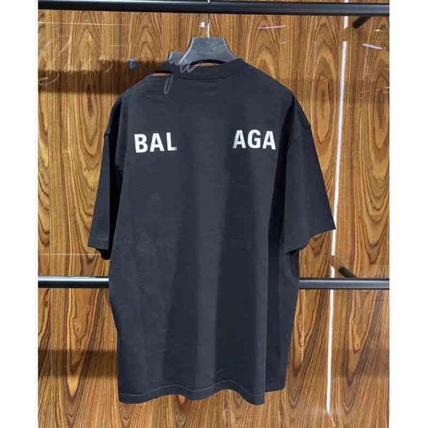

22sss mens designer balenciga t shirt for men women tshirts designers letters print woman short sleeves summer shirts man loose tees asian s, White;black