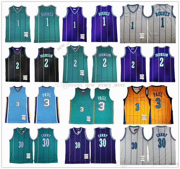 

mitchell and ness basketball 2 larry 33 alonzo johnson mourning jerseys retro stitched tyrone 1 muggsy 30 dell bogue curry jersey 1992-93 gr, Black;red