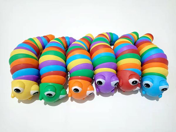 

2022 new stock fidget toys slug articulated flexible 3d slugs favor fidget toy all ages relief