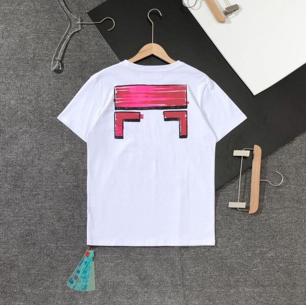 

mens summer loose t shirts fashion tees designers offs brands man women casual t-shirt luxury clothing street shorts sleeve letter arrow bl, White;black