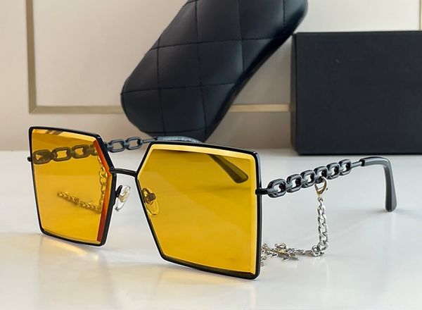 

sunglasses 2023 luxury designer sunglasses for women men eyeglasses oversized frame fashion chain glasses ureq, White;black