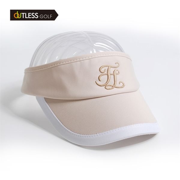 

fashion hat golf girl sun visor empty hat sports cap 220707, Black;white