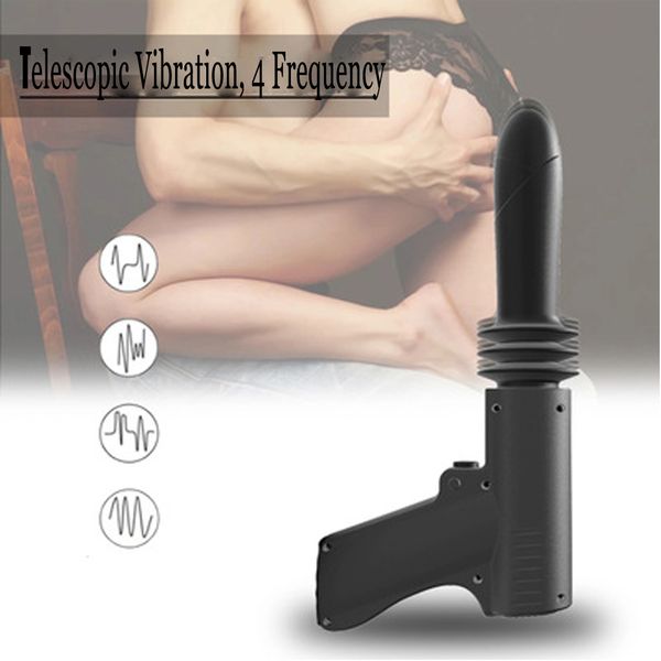 Sexy Maschine Teleskop-Dildo-Vibrator-Spielzeug für Frauen, automatisches Up-Down-Massagegerät, G-Punkt, stoßend, einziehbares Muschi-Spielzeug