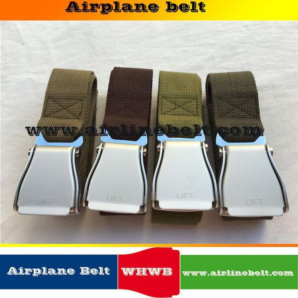 Top cinghie Classic DGWHWB Brand Airline Aircraft Aereo Fibbia Cintura di tela di cotone alla moda per uomo e signora