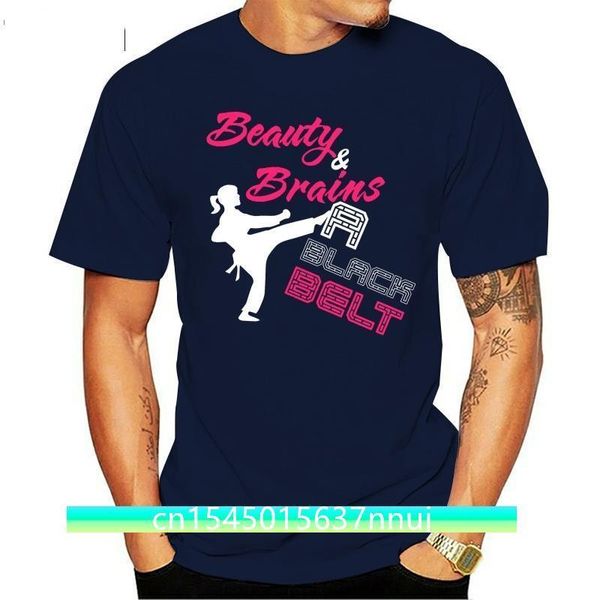 Beauty Brains Black Belt Karate TShirt Kampfsport T-Shirts 220702