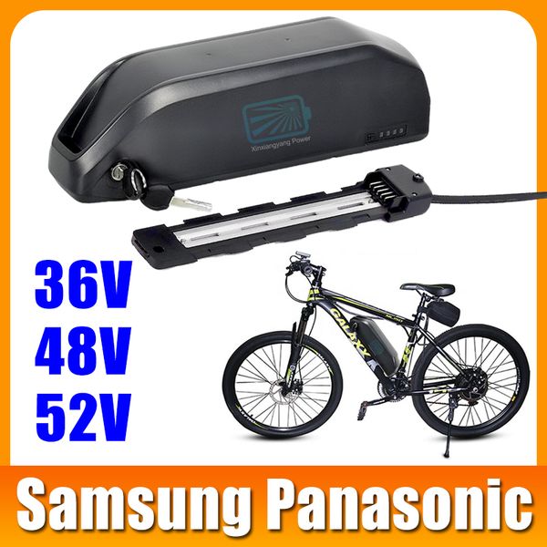 

52v 14ah 36v 24.5 ah ebike battery a grade 18650 cells 48v 17.5ah downtube jumbo polly battery pack for bafang 750w 1000w
