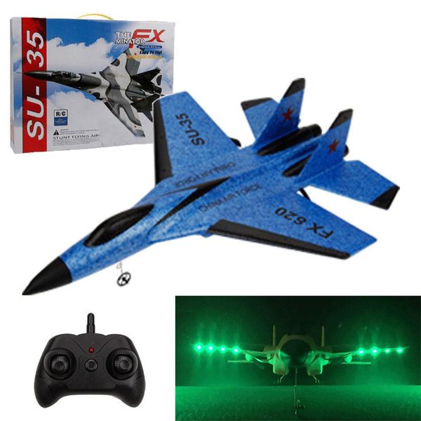 2 4G Segelflugzeug RC-Drohne SU35 Starrflügelflugzeug Handwurfschaum-Drone Elektrische Fernbedienung Outdoor-Flugzeugspielzeug für Jungen F22 220713gx