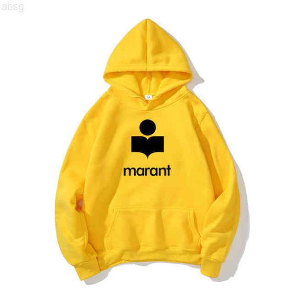 

hoodies men's marant hoodie autumn spring fun sportswear, Black