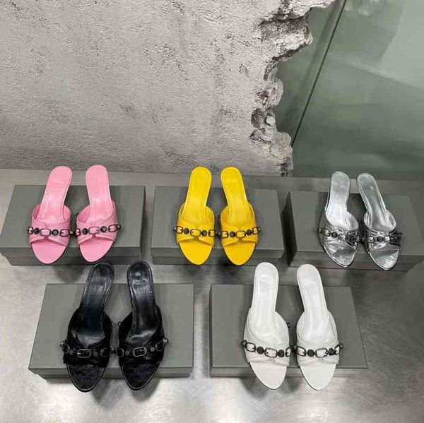 

sandals gaoding summer paris style high-heeled slippers women's stiletto roman open toe sandals for women, Black