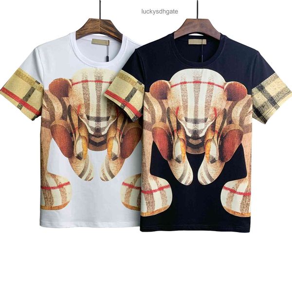 

2022 brand classic b br t shirt and polo shirts 2022 summer mens designer shirt casual man womens ees with let, White;black