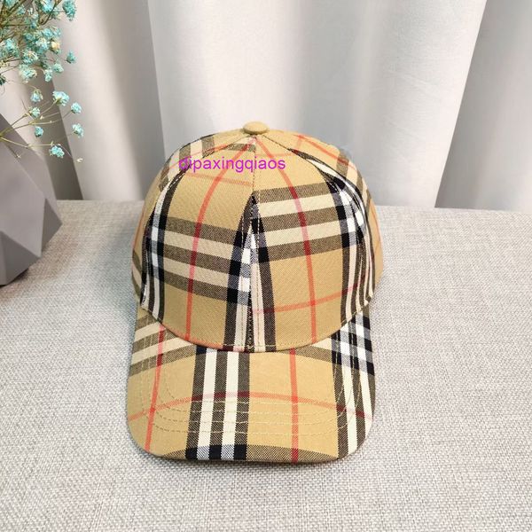 

caps burbrery 2022 spring and summer new baseball men's korean plaid duck tongue face showing children's sun protection, Blue;gray