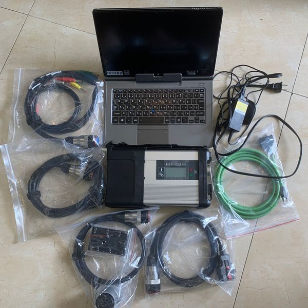 

2022 mb star c5 sd connect wifi multiplexer diagnosis tool full software super ssd and lapv714 i5 4g windows 11 touch creen pc
