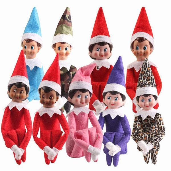 

pink camo red girl elf doll christmas shelf decor kids gift suprise plush holiday elves