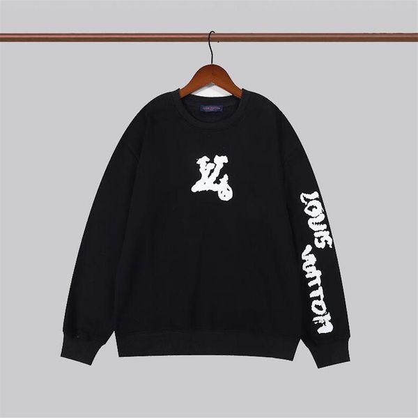 

fashion hoodies men sweater hoodie long sleeve caasual sweatshirt letter autumn spring thin breathable quality size m-xxl2596, Black