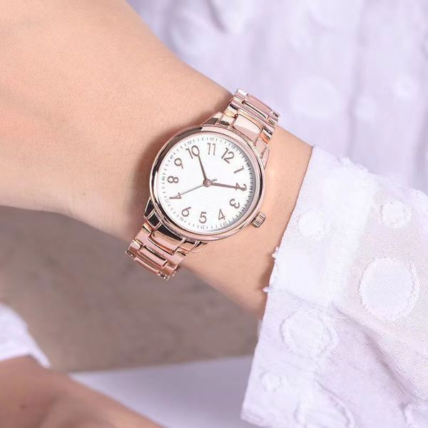 

2022 womens watches fashion simple luxury ladies quartz watch waterproof designer temperament watch casual student watchs fghf, Slivery;golden