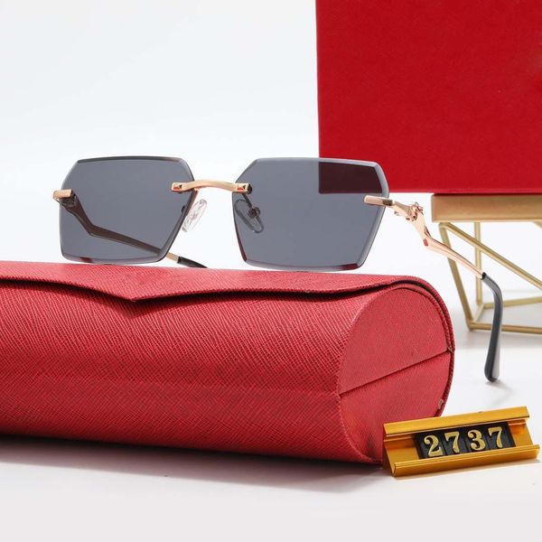 

fashion carti designer cool sunglasses fashion men designer gradient pink purple beach classic metal frameless rose gold sense of luxury eye, White;black