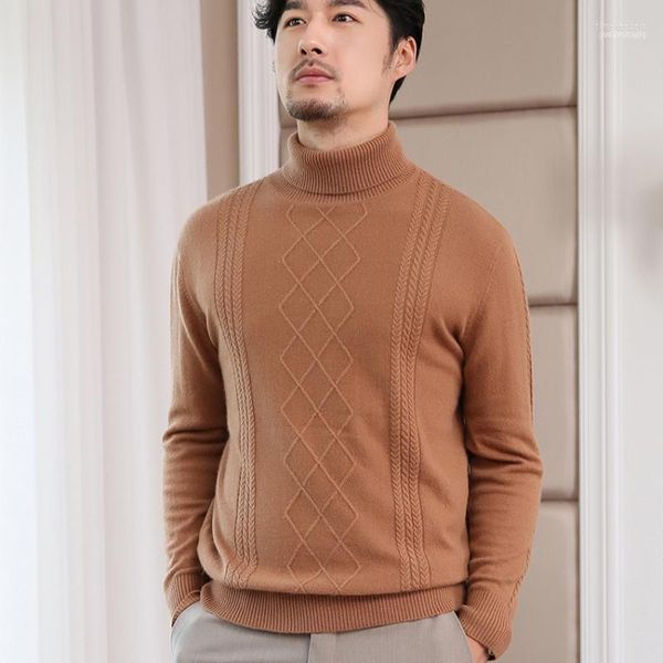 

men's sweaters turtleneck men pure cashmere knitted jumpers male standard clothes 6 colors soft man sweater time22, White;black