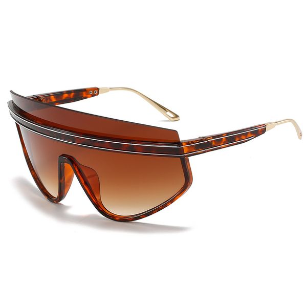 

new large frame sunglasses fashion one-piece glasses street shooting personality one piece sunglasses, White;black