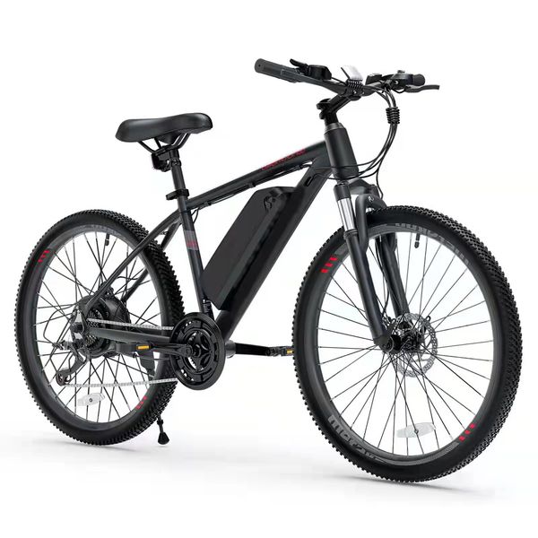 

[ca direct]c100 26inch electric mountain bike 350w bangfang motor electric bicycle with removable 36v 10.4an lithium-ion battery 20mph adult, Silver;blue