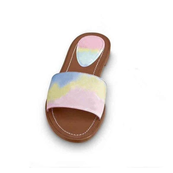 

slippers beach slippers classic flat summer lazy designer cartoon big head flops leather slides el bath letter embroider women shoes lady se, Black