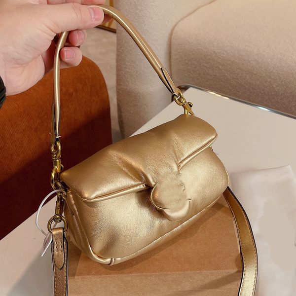 

crossbody pinkycolor bag totes luxury designer brand bags fashion shoulder handbags women letter purse phone wallet metallic