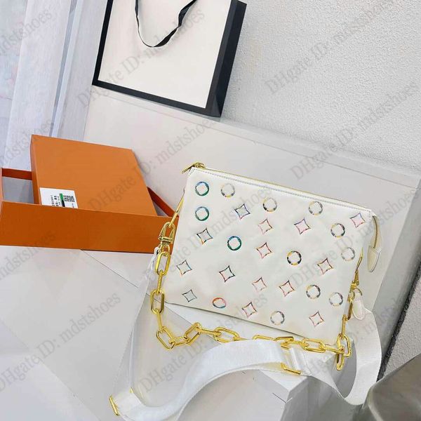 

m21353 coussin bb chain bag colorful monograms pattern canvas designers handbag luxury shoulder bag cros