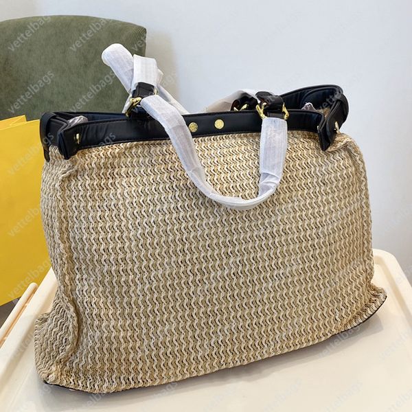 

summer straw tote bag fashion embroidery handbag vintage travel crossbody women beach shoulder bags large capacity shopping wallet purse