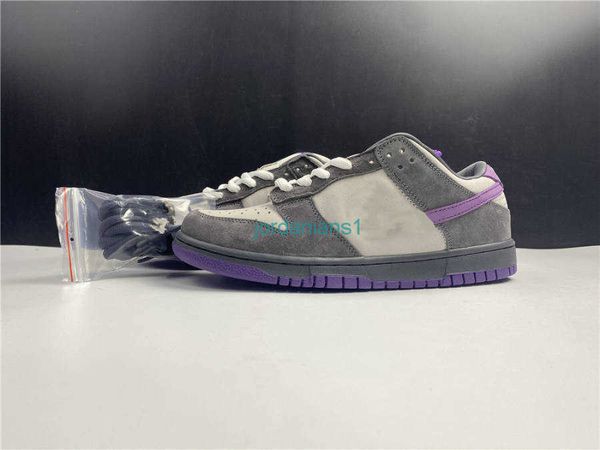 

high a+++ quality skateboard shoes duks low pro purple pigeon light graphite/prism violet furky suede leather outdoor trainers ship shoebox