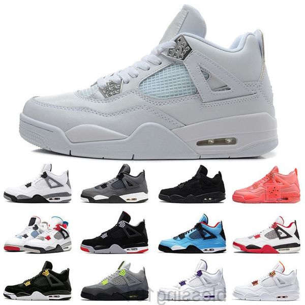 

2021 new black orange 4 4s basketballs shoes for men women jumpman sports sneakers trainers size 36-47 tt11