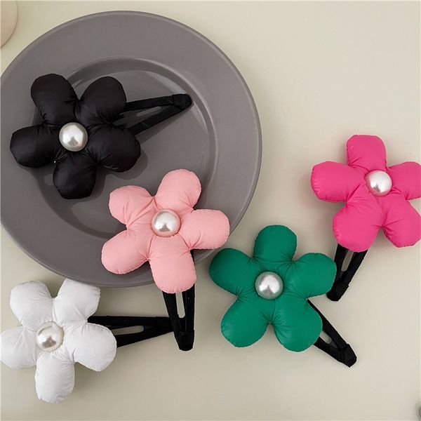 2pc Vintage Big Flower BB Hair Pair Clips для девочек Женщины Женские Женские Краб Корейская свадебная вечеринка подарки подарки 0615