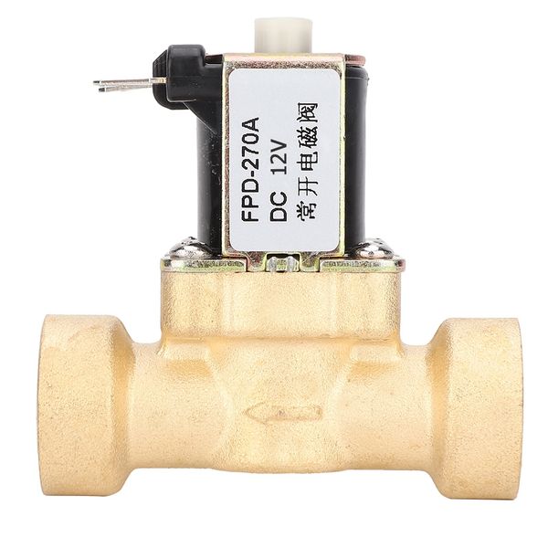 

g1/2" female thread normally open brass solenoid electromagnetic valve dc12v