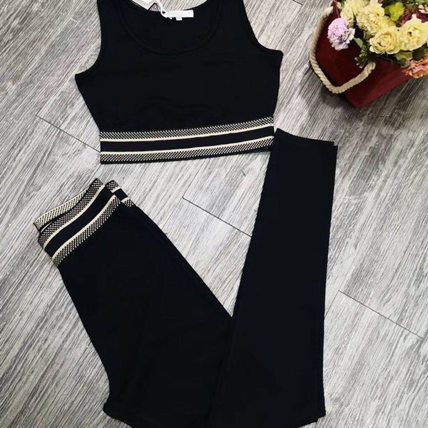 

womens two pieces pants fashion classic letter pattern suits yoga pants casual running sets luxury shorts, White