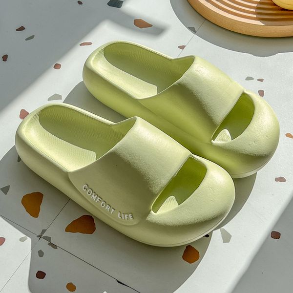 

2022 summer new anti-collision eva slippers women's summer indoor home use mute soft bottom ins baotou sandals men, Black