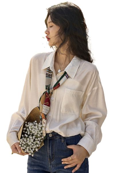 

dazy solid pocket patched drop shoulder shirt without tie f4jh#, White