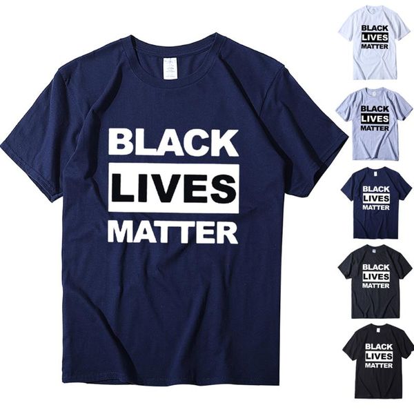 Мужские футболки Black Lives Matter BLM Round Neck Sheam Forteve Fit The Tee Tops повседневные для летнего XRQ88
