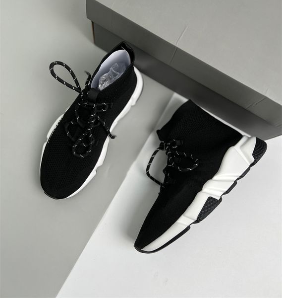 

2023 famous brand breathable knitted shoes men's designer walking sneakers women's classic luxury couple casual loafers platform s