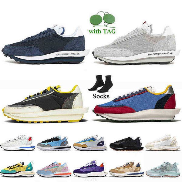 

wholesale womens mens running shoes ldv waffle sf s fragment design blackened blue void light smoke grey waffle nik dark iris, Black