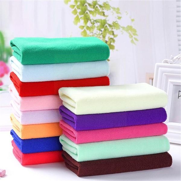 Toalha 1/10pc Random Random Mixed 25 Microfiber Atacado Limpeza de pano diariamente Microfibre Dropwel