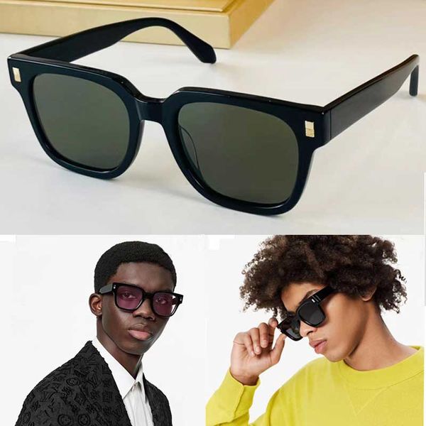 Designer-Sonnenbrille für Herren und Damen, Z1496W, Top-Qualität, ovaler Rahmen, tief eingesetzte Gläser, breite Bügel, Business-Stil, Reise-Sonnenbrille, UV400