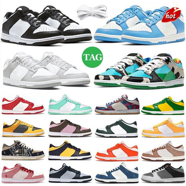 

men women low casual shoes sneaker white black unc blue grey fog pn dust michigan sail chicago cherry trail georgetown cherry dunks mens