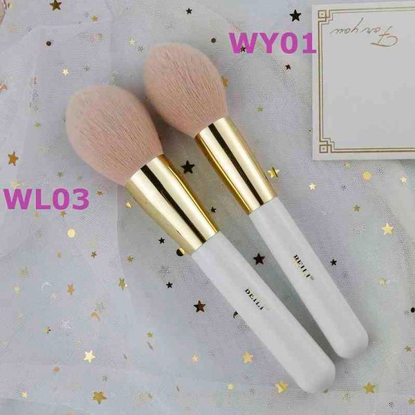 Make-up-Tool Beili weiße Perle Make-up-Pinsel professionelle gemischte Gold Augenkontur Puderfaser Wolle Nano reiner Pinsel 220423