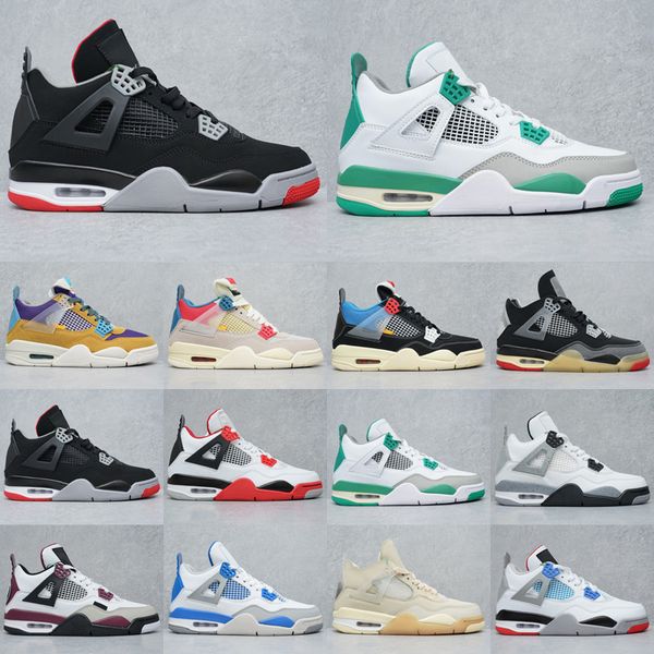 

men women basketball shoes 4 4s red thunder sail black cat white oreo pure money infrared zen master metallic purple cool grey cactus jack m