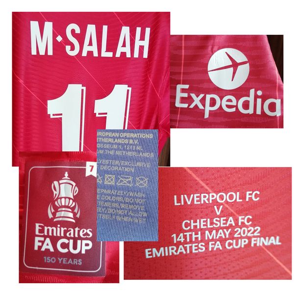 Home Textile 2022 Emirates FA Cup Final Match Final Wurd Player Versione Uniform De Football Soccer Patche