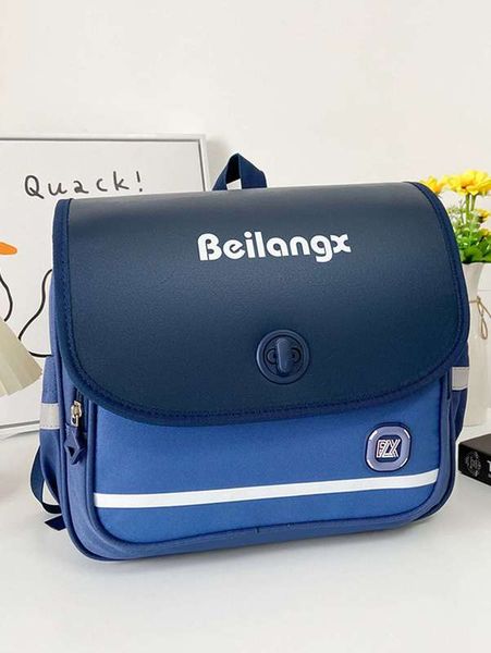 

boys letter graphic flap backpack she