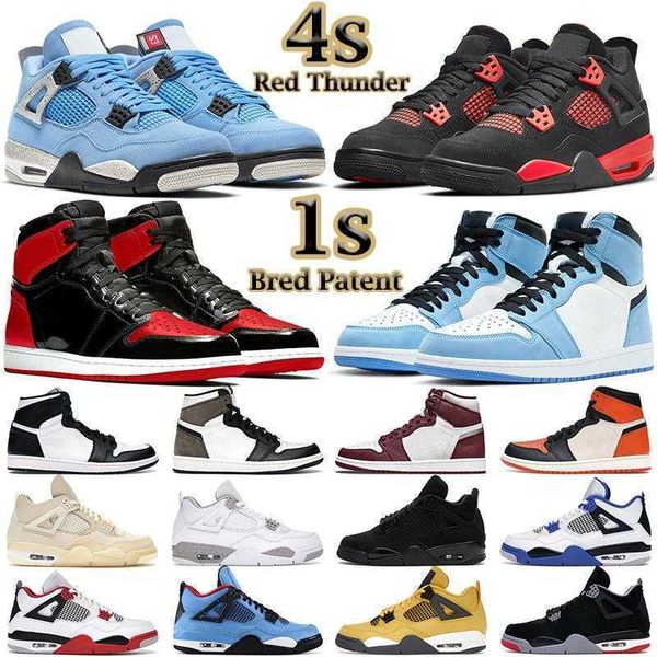 

men basketball shoes women 4s red thunder 4 black cat fire sail white oreo 1s bred patent unc twist university blue bordeaux mens trainers